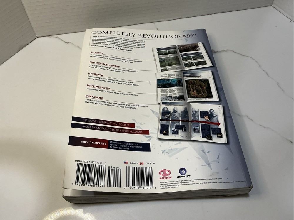 Assasins Creed III Complete Official Guide Piggyback Ubisoft