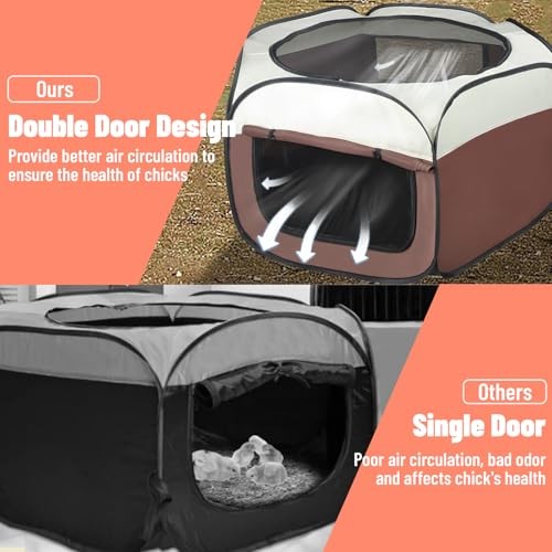 Chicken Brooder Box for Chick Starter Kit - 2026 Upgrade Chicken Brooder Tent