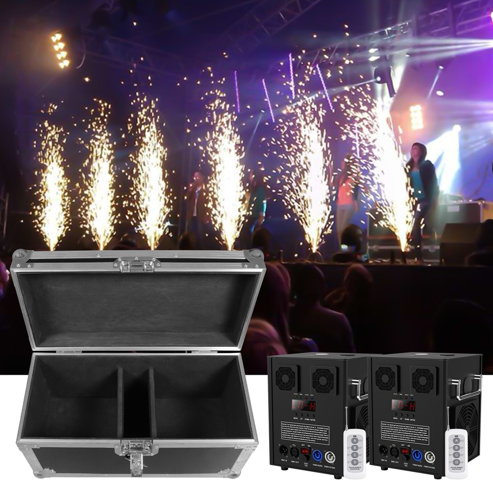 Large 700W Cold Spark Machine Firework Stage Effect DJ Event Party Wedding+Case