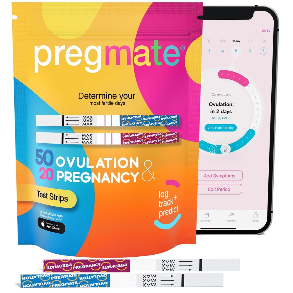 50 Ovulation and 20 Pregnancy Test Strips