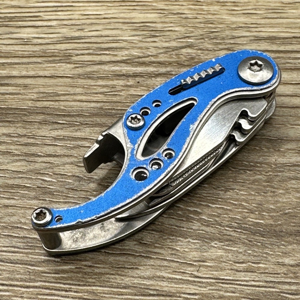 Gerber Curve Multi-Tool Folding Pocket Knife Blue Stainless Steel