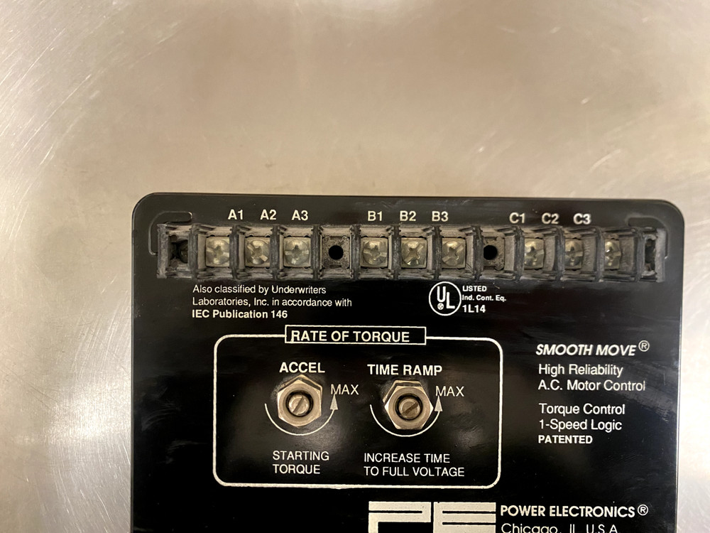 Power Electronics E4046-1B Single Speed Soft Start Reduced Torque Control L365