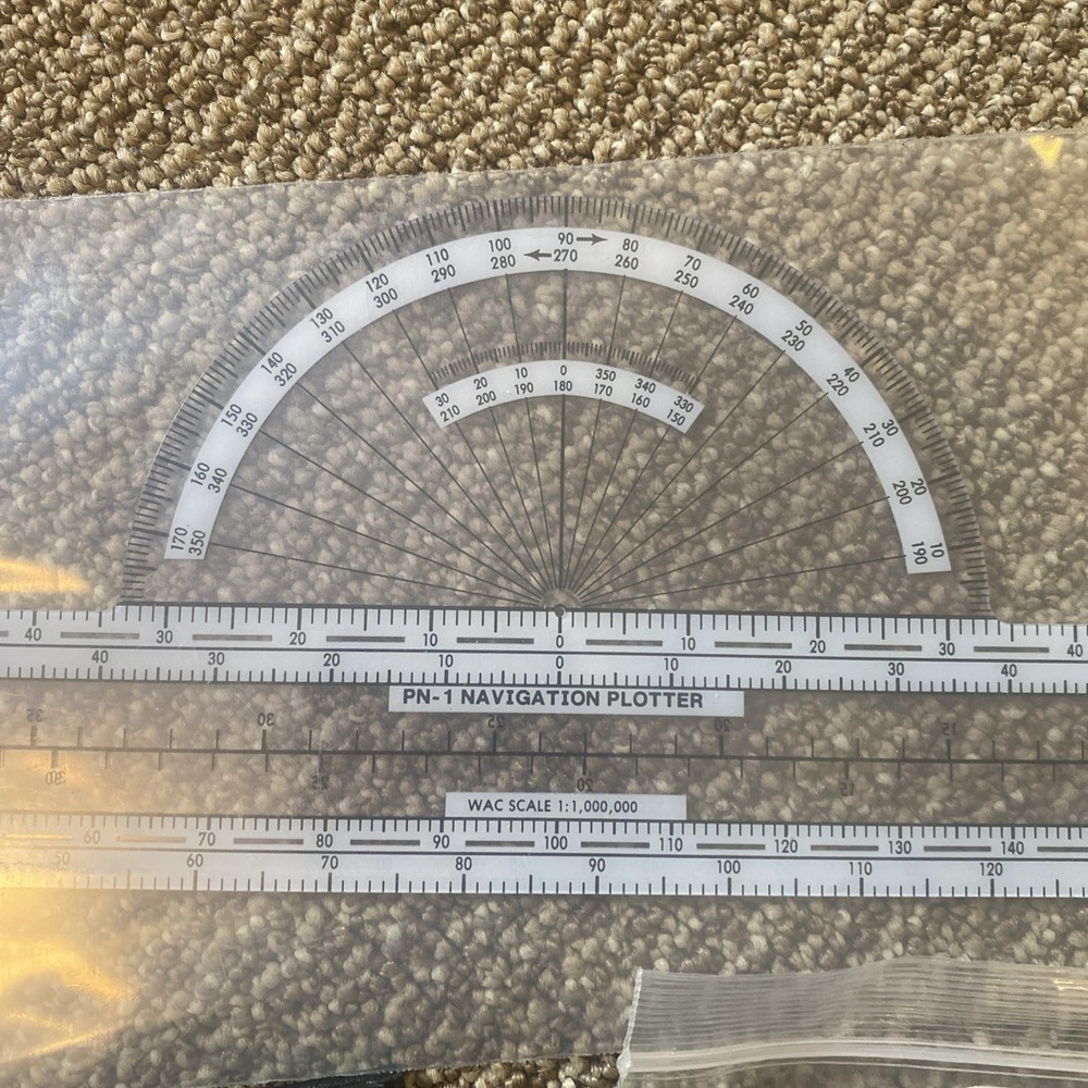Jeppesen Standard Pilot Logbook, Slide Graphic Computer, PN-1 Navigation Plotter