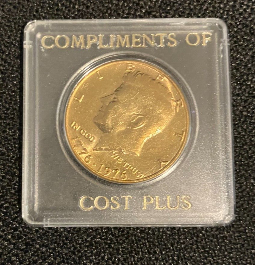1976 Bicentennial Kennedy Half Dollar Uncirculated & Gold Plated