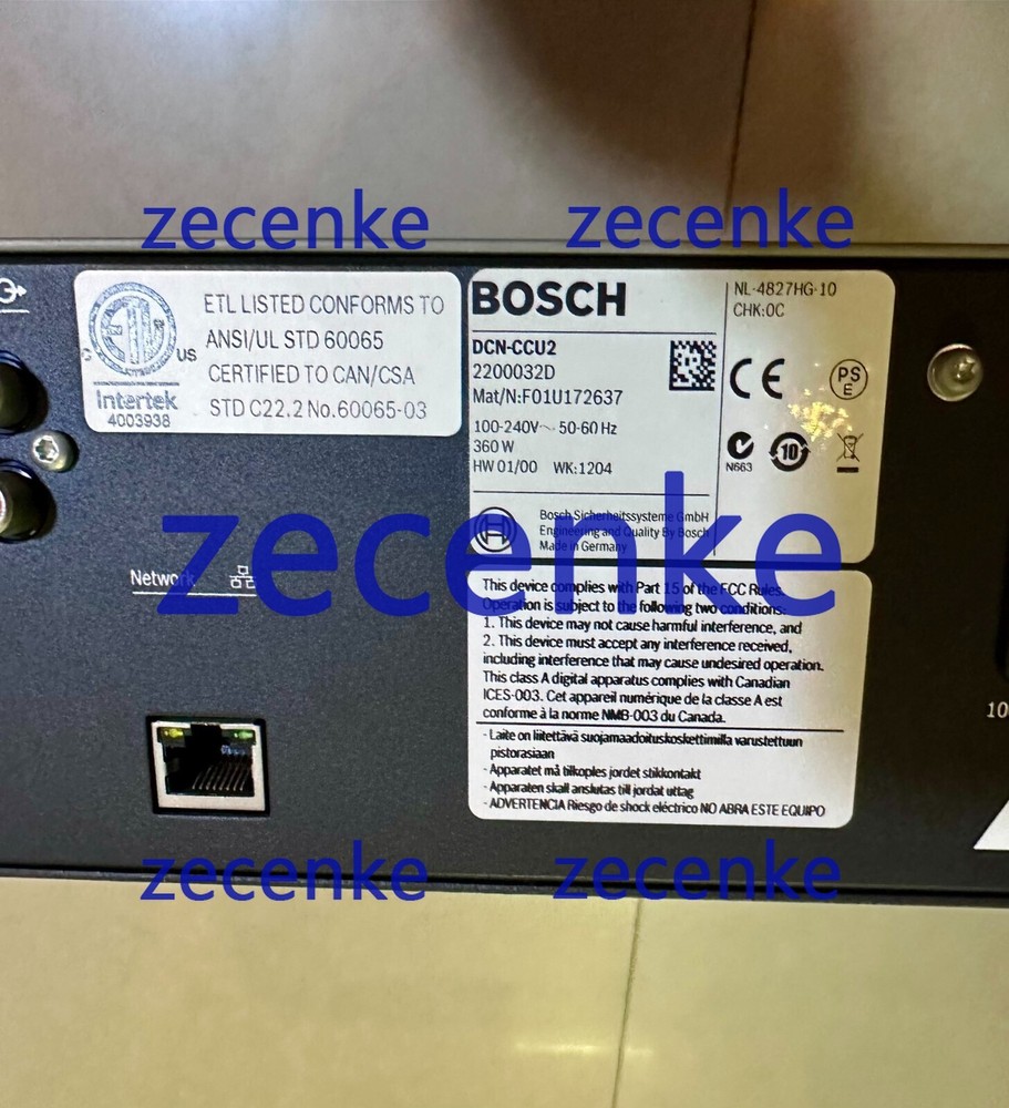 1PC Used BOSCH DCN-CCU2 Conference System by Fedex or DHL