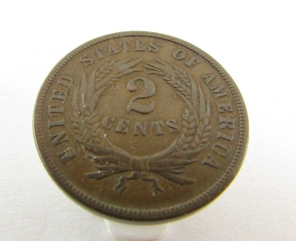 1867 2 CENT PIECE NICE DETAIL