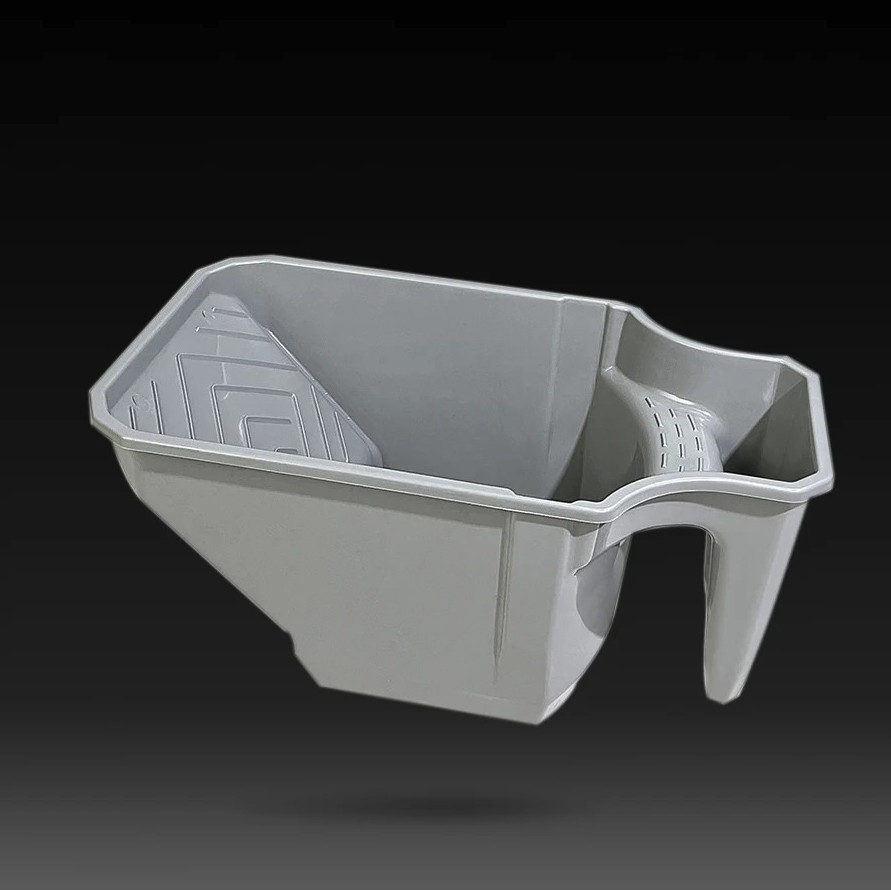 1pc 4 Inch Paint Cup With Roller Frame Handheld Paint Tray Tool - NEW