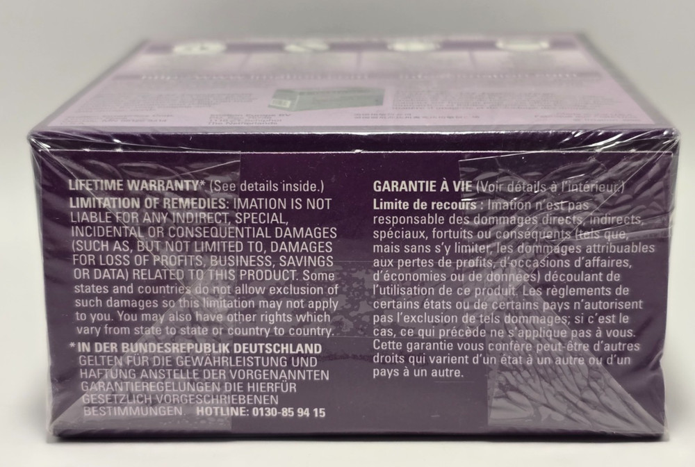 Imation 2HD 1.44MB IBM Formatted Diskettes 10 Pack Sealed