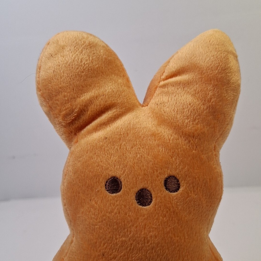 Authentic Peeps Orange 9” Stuffed Plush Easter Bunny Rabbit Soft Stuffed Animal