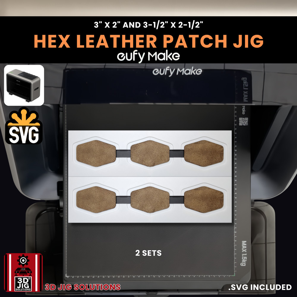 EufyMake E1 Jig | Hex Hat Patch UV Printer Fixture, UV Printing Alignment Tool