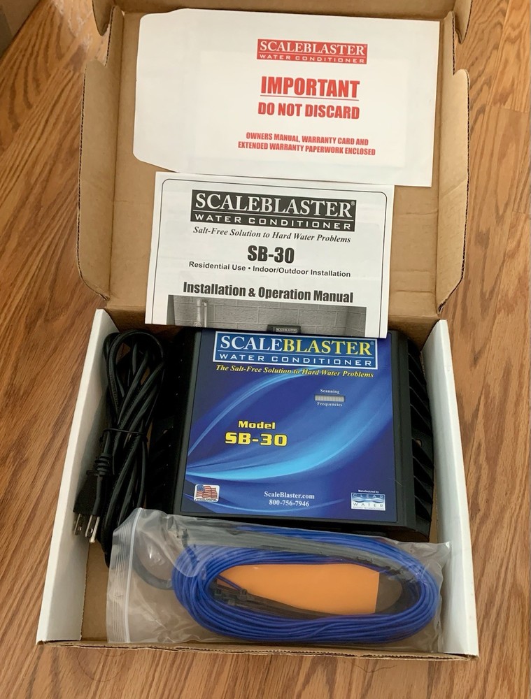 ScaleBlaster Model SB-30 Salt Free Hard Water Conditioner Open Box Not Used