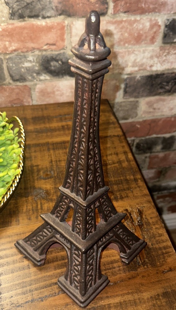 Cast Iron Eiffel Tower Bookend Only One- 13 Inch