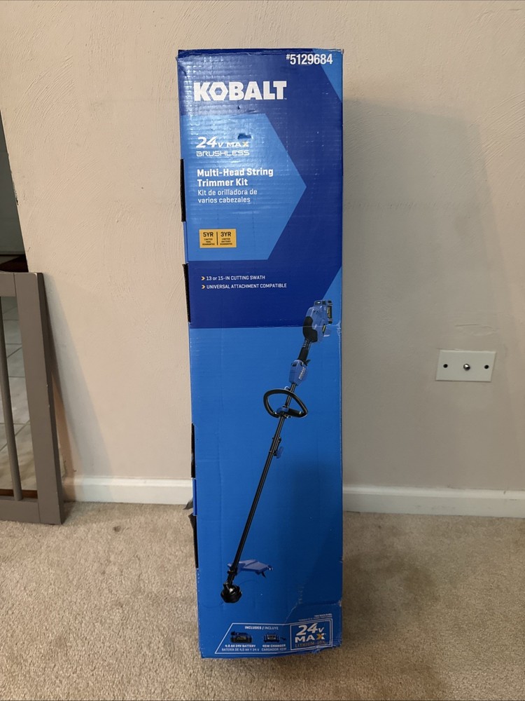 Kobalt 24-volt 15-in Split Shaft Attachment Capable Battery String Trimmer 4.0 A