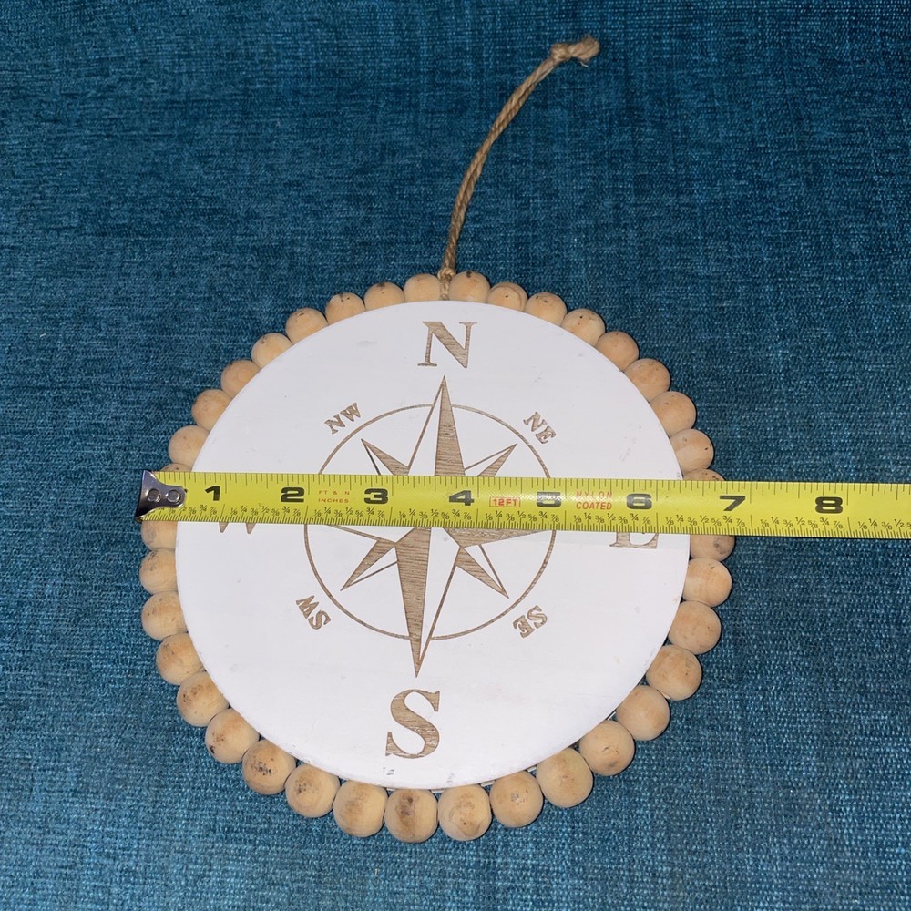 Wood Nautical Compass Decor