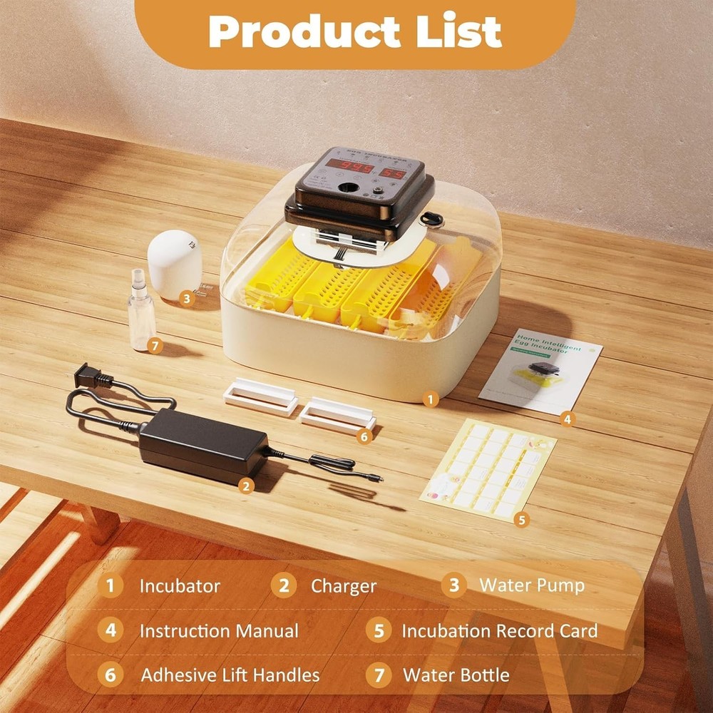 Egg Incubator with Automatic Egg Turning and Humidity Control 16 Eggs