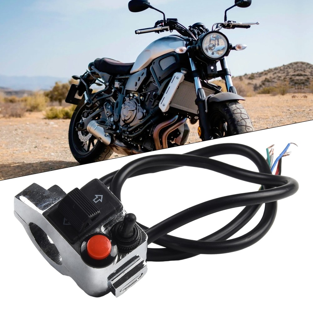 Handlebar Switch Motorcycle 50cm Cable 7/8" ABS Plastic Left Pratical