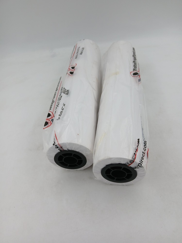 Plotter Paper Roll Paper POLYT852 2 Pack 42 44 Inch White Sealed