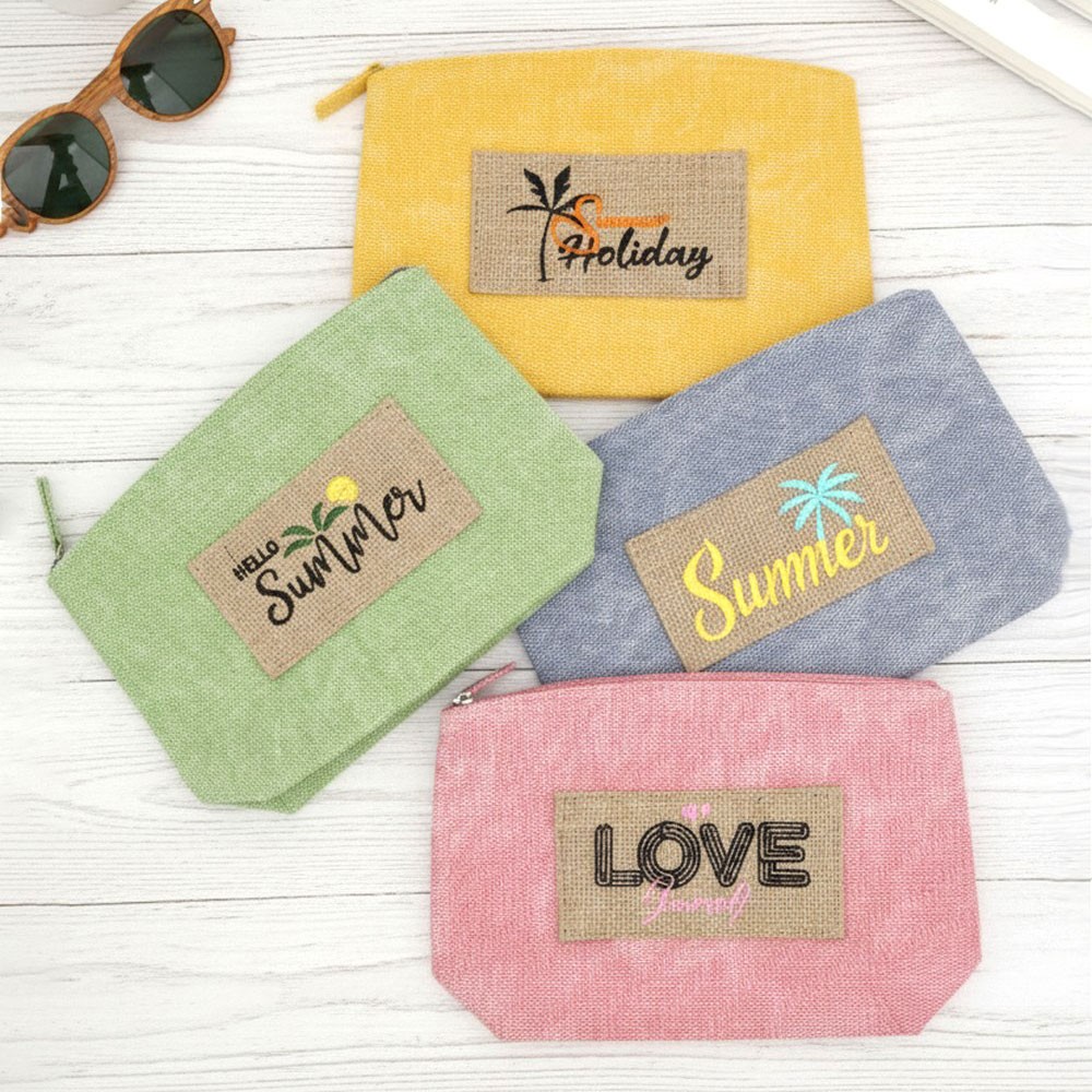 Message Patch Cosmetic Pouch Bag