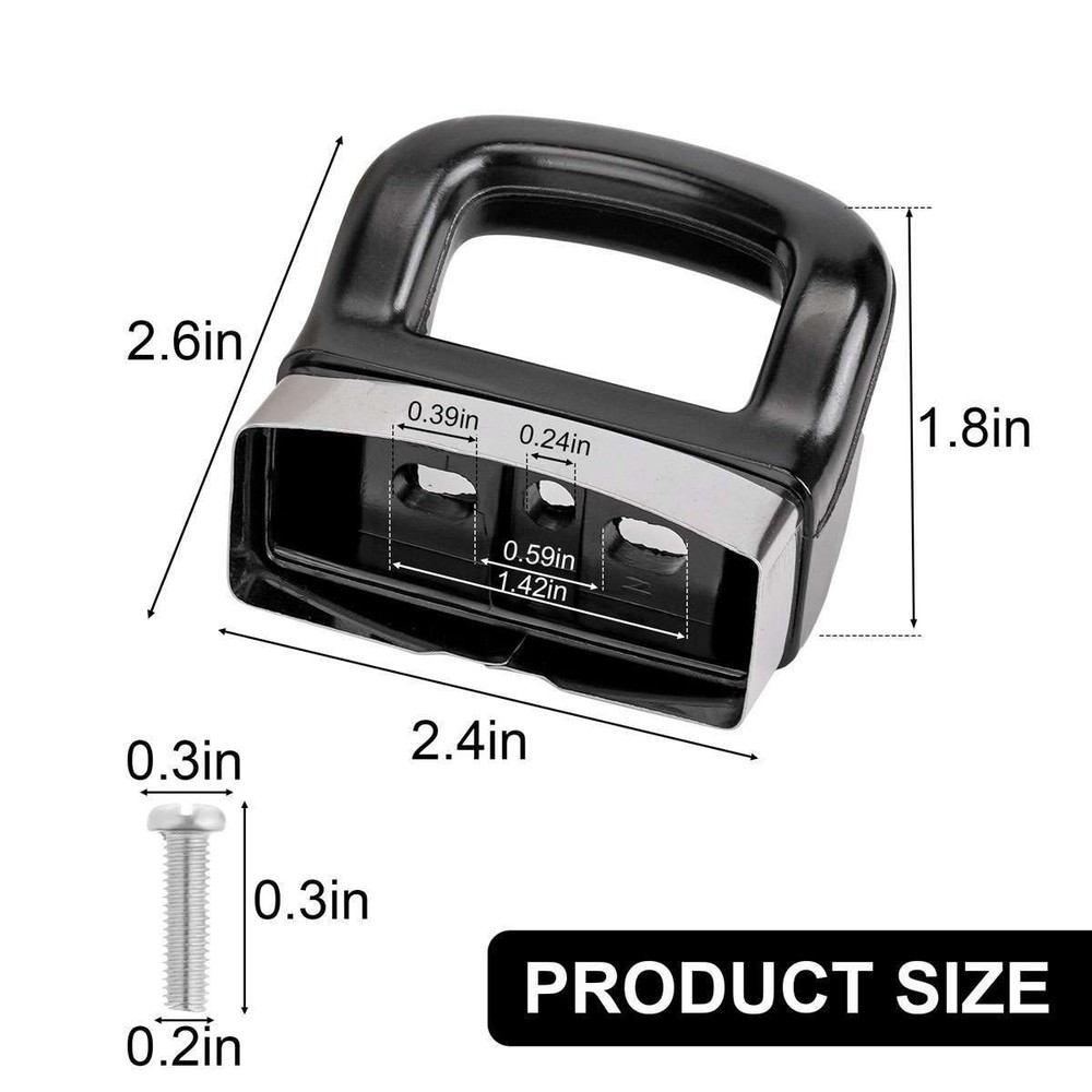 2 Pot Side Handle Replacement Cookware Pot Saucepan Hand Kitchen Grip Black