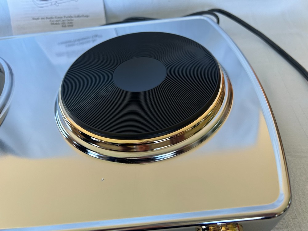Cuisine Cookware Command Performance Gold Double Burner New