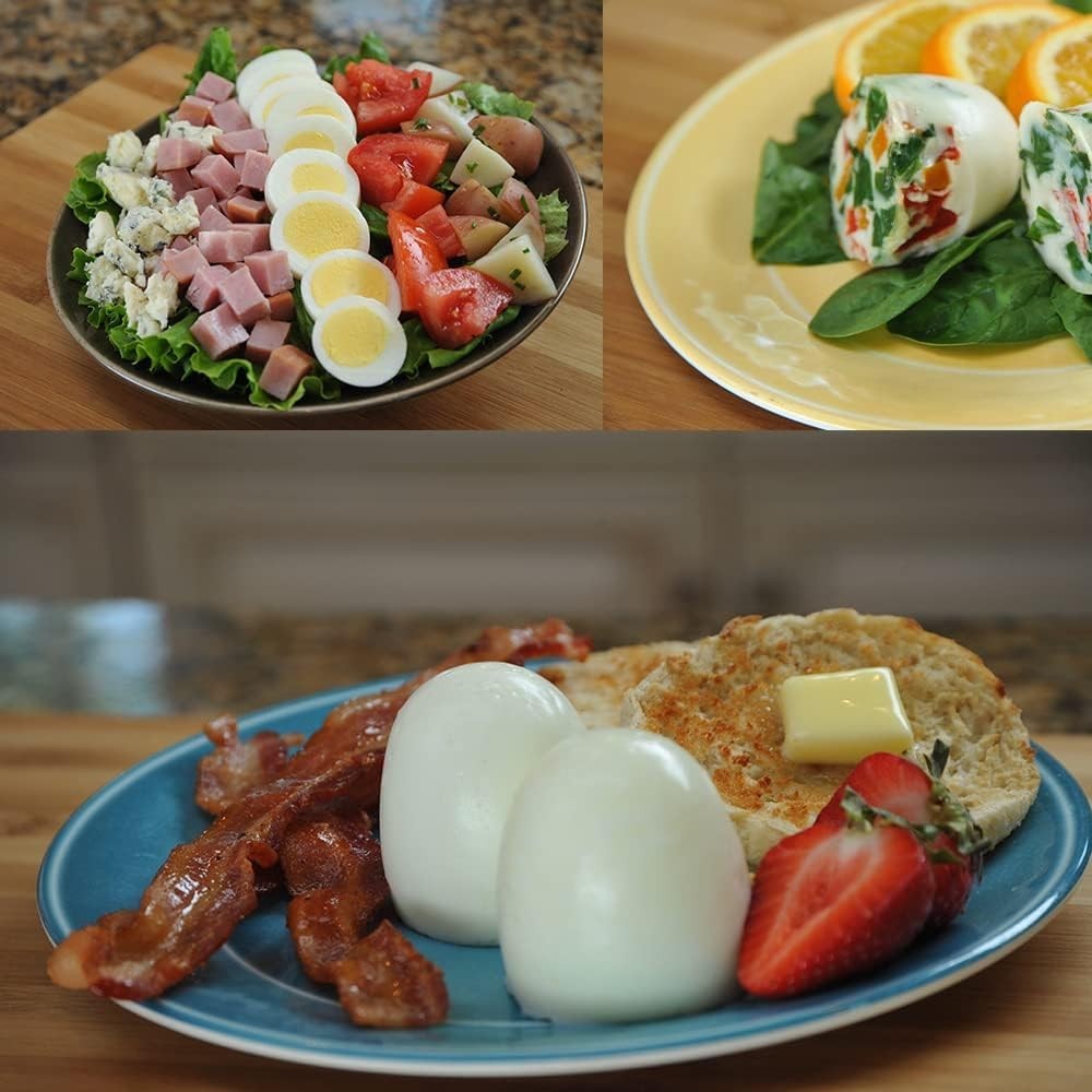Egg Cooker - Hard Boiled Eggs without the Shell, 4 Egg Cups