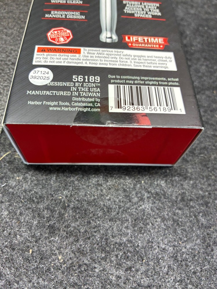 EMPTY BOX ICON Professional STUBBY Low Profile 1/4'' Drive Rachet 56189