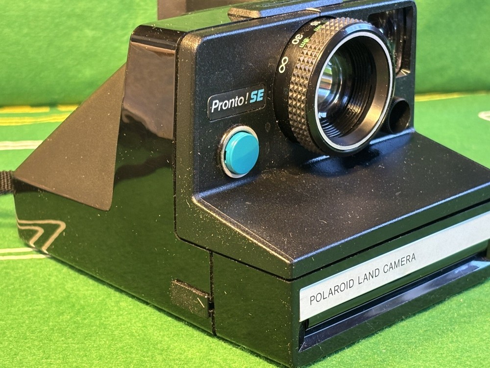 VTG Polaroid One Step SE SX-70 Land Camera Rainbow Stripe with case-Untested