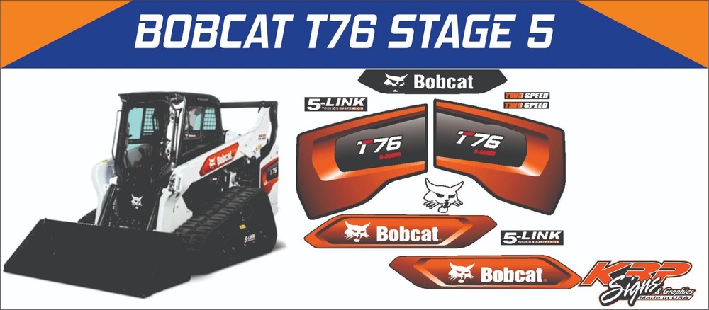 BOBCAT T76 Vinyl Decal Set