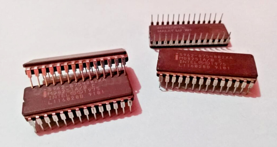 5PCS Lot- MD8251A/B C INTEL CDIP 28/COMMUNICATIONS INTERFACE IC'S- NEW