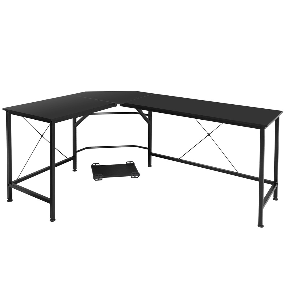 L-Shaped Desk Corner Computer Desk PC Laptop Study Table Workstation Home Office