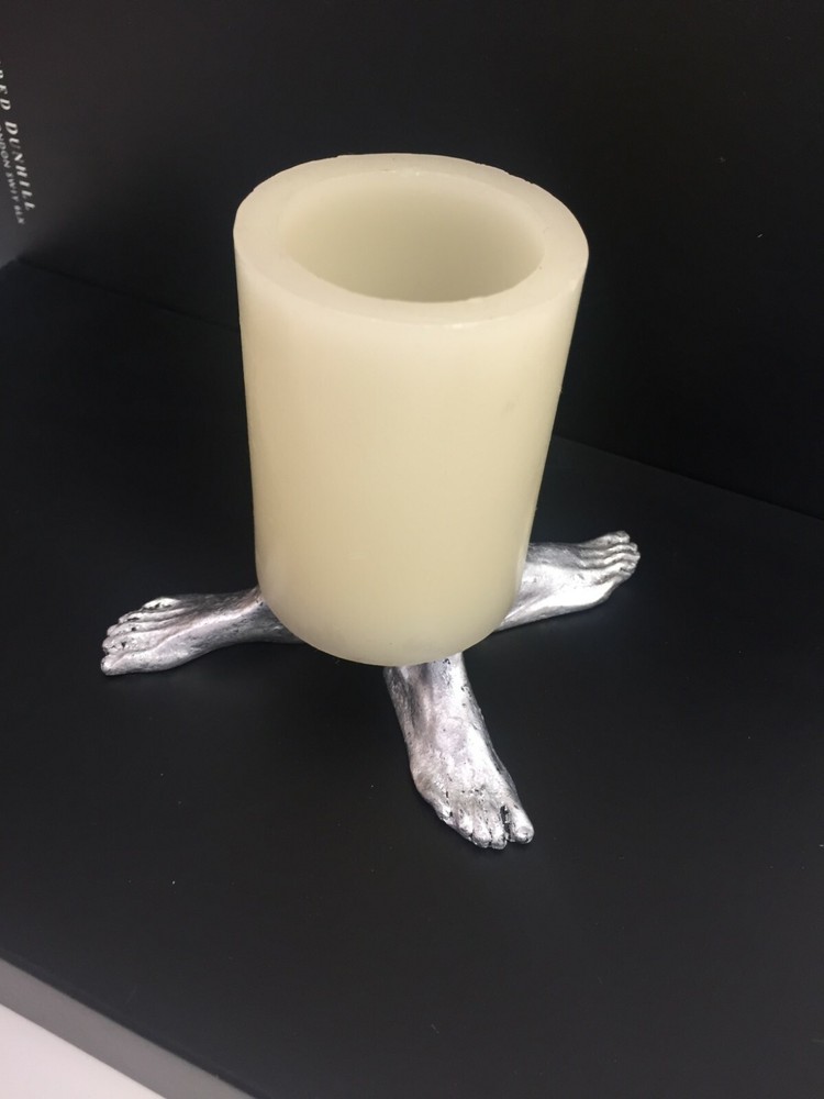 Podiatrist Foot Silver Candle Holder