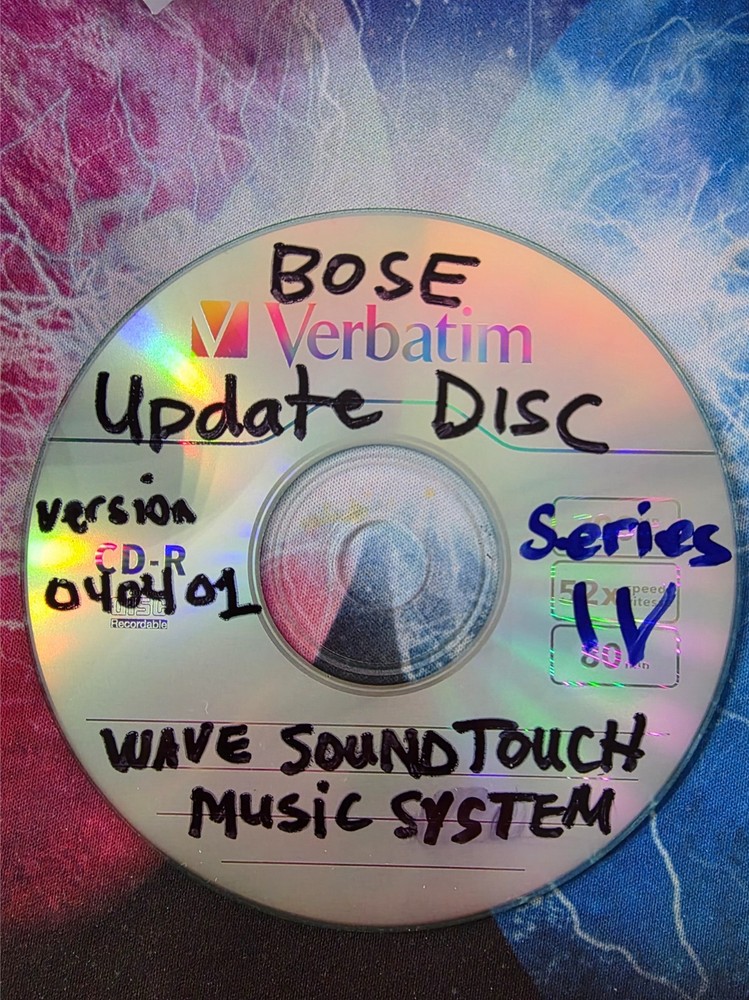 Bose Wave SoundTouch IV Update Disc Latest Firmware, fix PLEASE UPDATE error