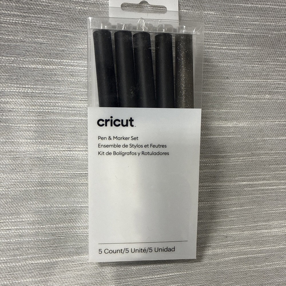 Cricut Multi Pen Set, Black 5 Pcs