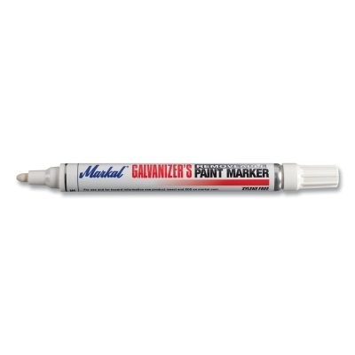 Galvanizer's Removable Paint Marker, White, Medium Tip, Bullet LA-CO Industries
