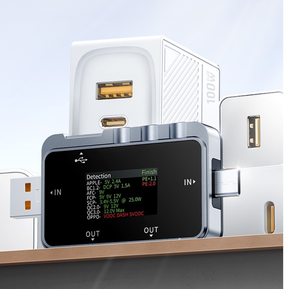 FNAC28 USB Tester Digital Voltmeter Amperemeter USB Current Voltage Measurement