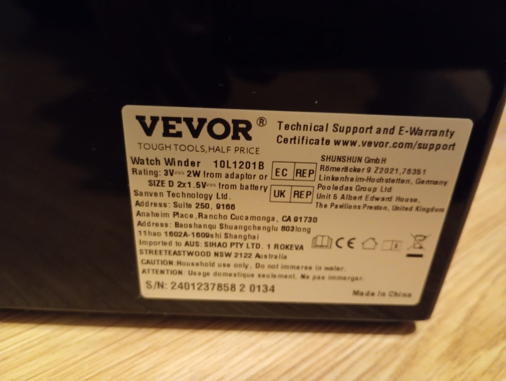Vevor Automatic Double watch winder