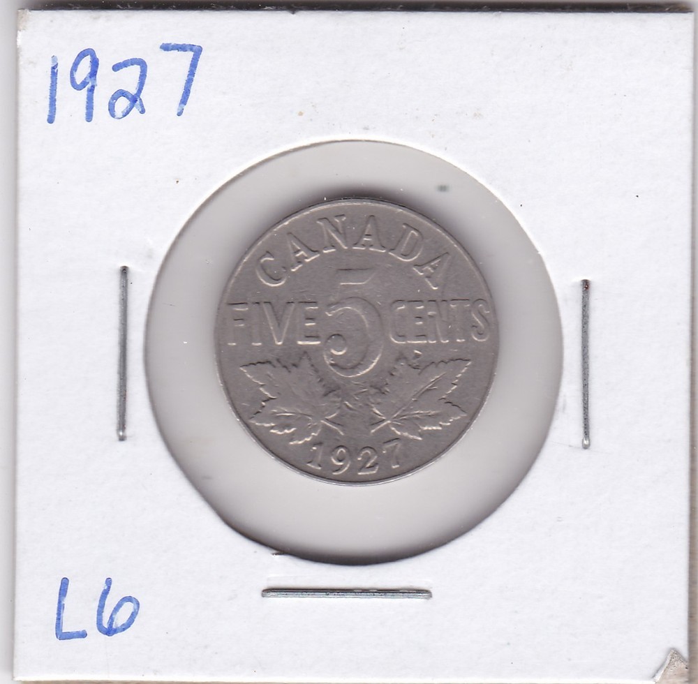 1927 Canada 5 Cents L6