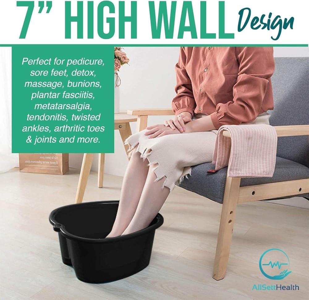 Luxurious Large Foot Soaking Basin with Heat for Ultimate Spa Experience