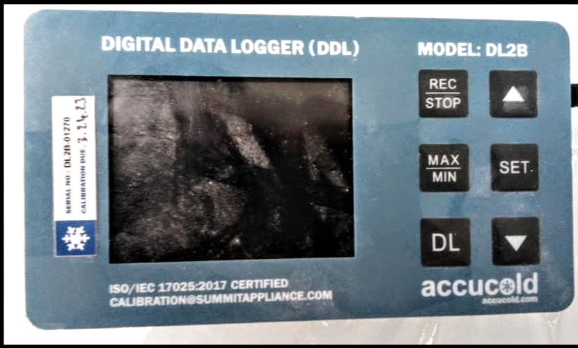 Accucold Temperature Logger DL2B (DDL) Digital Data Logger