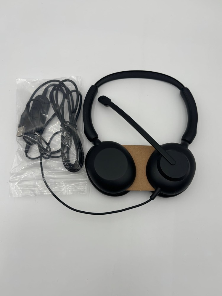 Jabra Evolve 10 Wired USB-A Stereo Headset Leatheretter With Microphone - Black