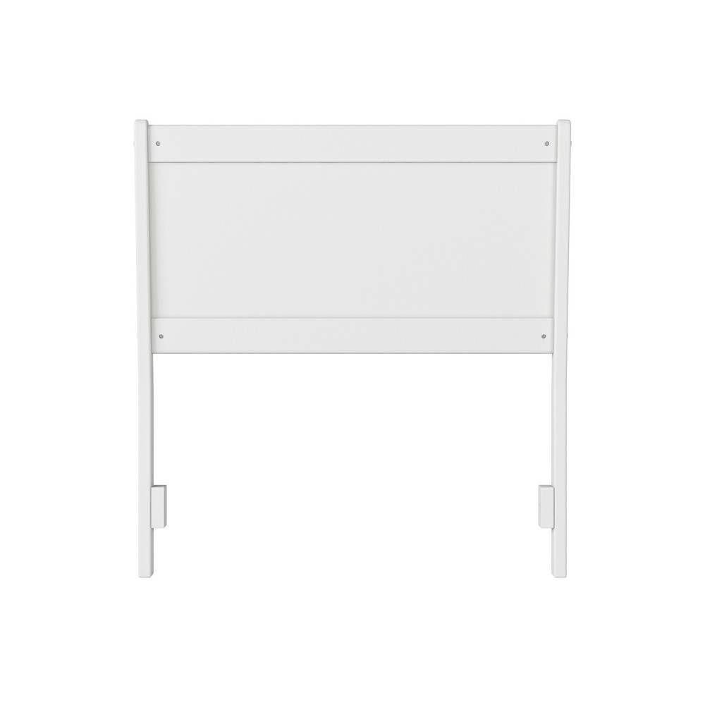 Casanova Twin Solid Wood Panel Headboard in White