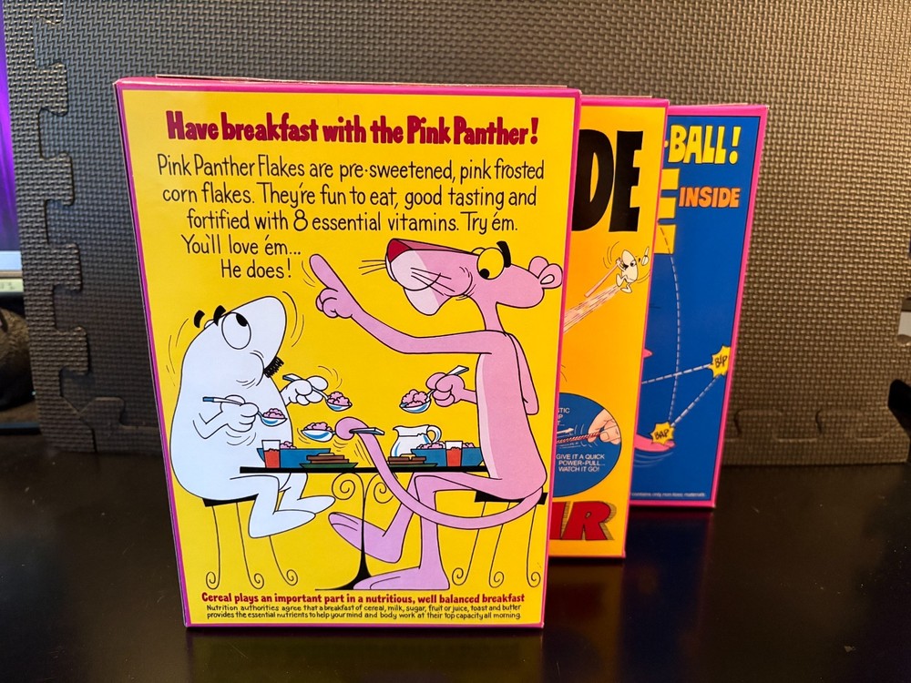 Pink Panther Flakes combo - 3 empty custom design display boxes