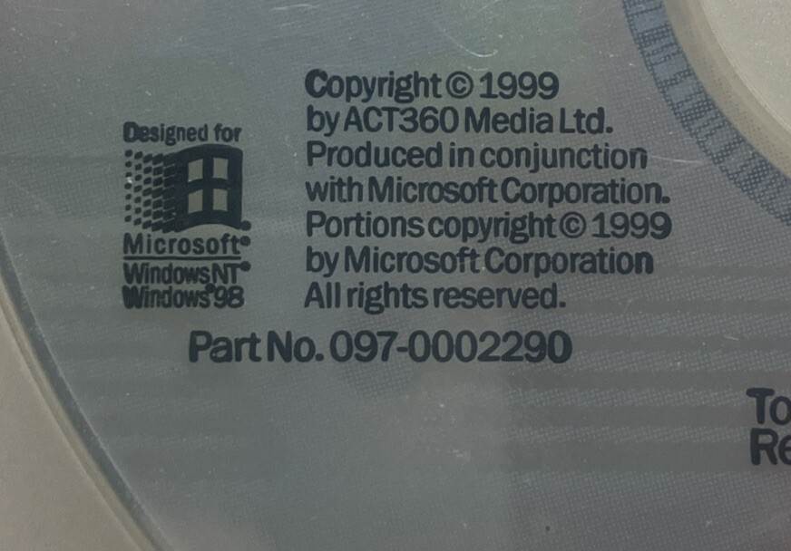 Vintage "Step Up to Networking" Microsoft Press CD 1999