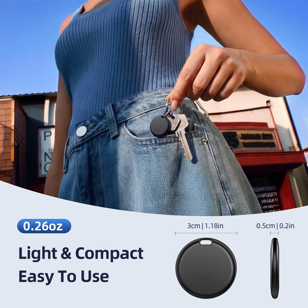Air Tracker Tags-4 Pack Seektags [2026 Dual-System] for Apple & Android, 400 ...