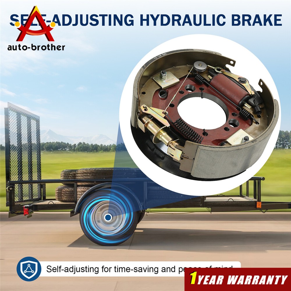 Pair 12.25" Hydraulic Brakes Fit Dexter 9K 10K Trailer Axles 23-410 23-411