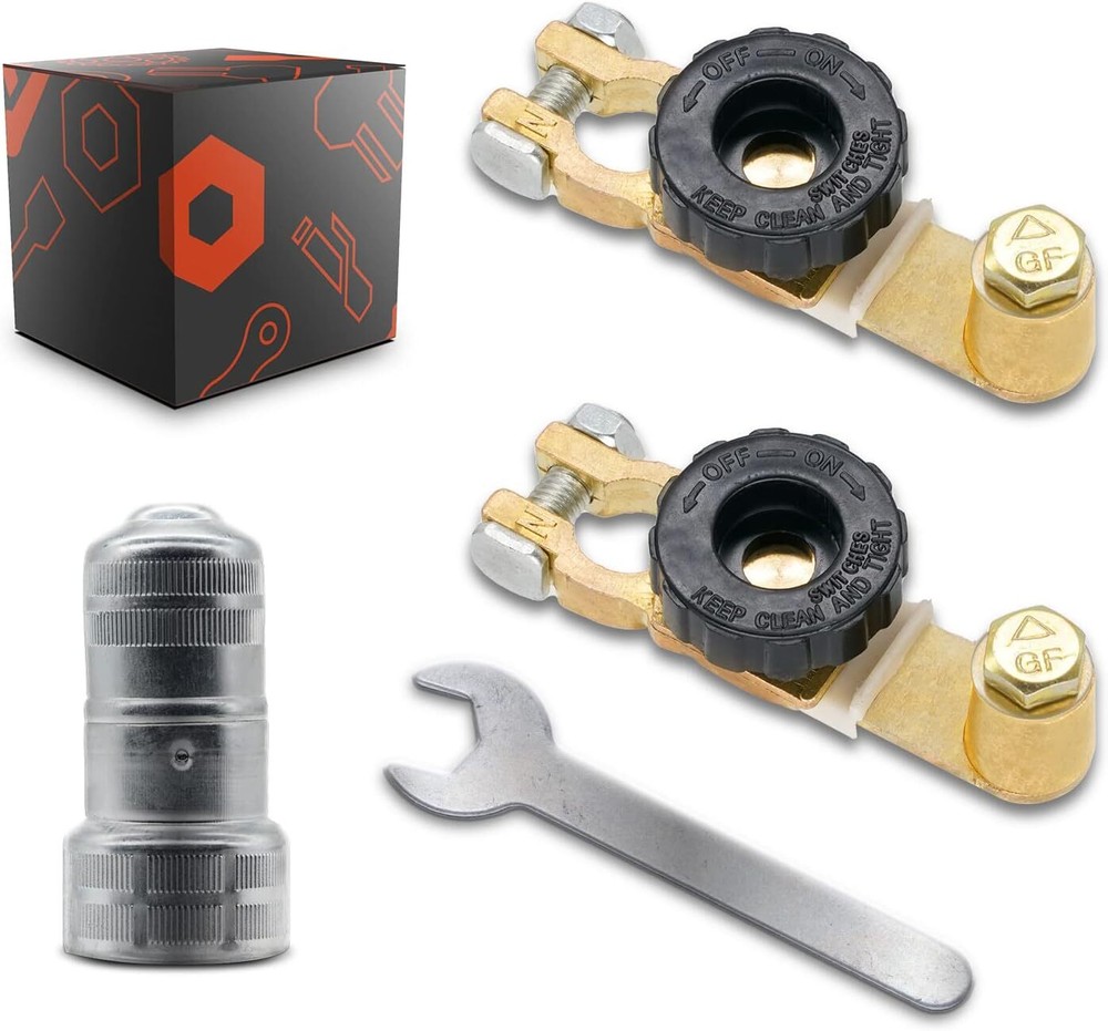 Top Post Battery Master Disconnect Cut Off Switch 2pcs