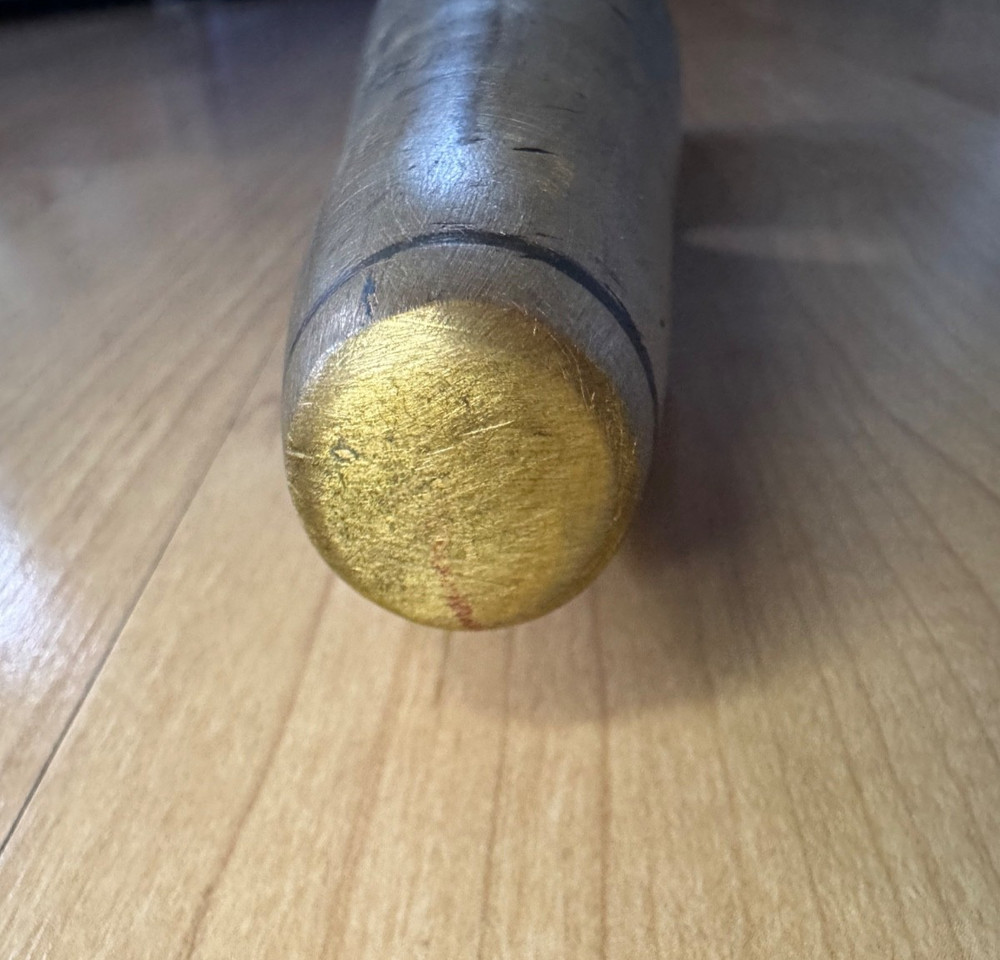 Unique Solid Brass Drift / Setting Hammer 6.5 lb Head American Hickory Handle
