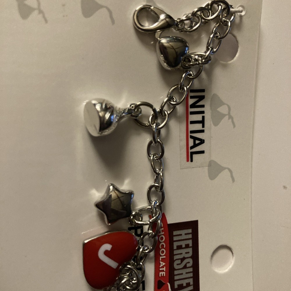 Hershey’s Chocolate World Initial Bracelet “J” New!