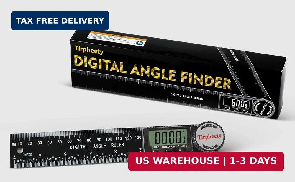 Digital Angle Finder Protractor, 3rd Generation Quick Display Angle Gauge Ruler,