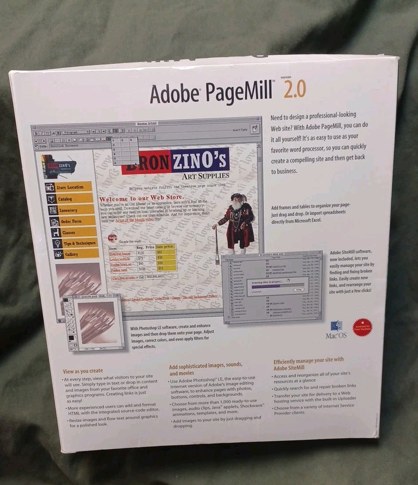 Adobe Pagemill Version 2.0 for Mac SEALED